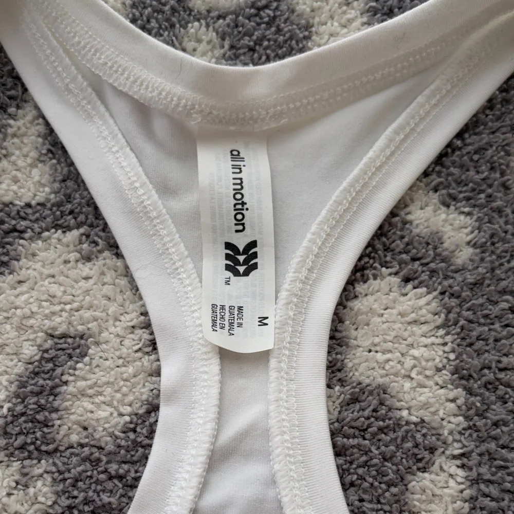 All in Motion Women's Classic White Tank Top - Picture 2 of 3